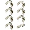 LIKERAINY 95 Grado Tacchetti Cerniera con Ammortizzatore 35mm Stollen Cerniera a Gomito per Ante a Ribalta Chiusura Soft Cerniere di Mobile da Cucina Gabinetto Armadio Porte 8 Pezzi