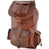 Parrys Leather World Nuovo Zaino Rucksack Messenger Vintage In Vera Pelle Borsa Unisex