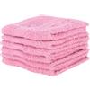 MARGARET PICKENS set da 6 lavette asciugamani bagno 30x30 cm 100% cotone (Rosa)