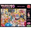 Jumbo Wasgij Destiny 27, Café to Latte! Puzzle da 1000 pezzi per adulti, colorato, stimolante e stimolante per adulti, puzzle il futuro, 100% cartone riciclato, 1000 pezzi Jumbo