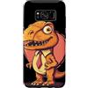 Cool Office Dinosaur Costume Custodia per Galaxy S8 Divertente costume da dinosauro da ufficio per gli amanti della cravatta dei dinosauri