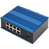 Digitus Switch di rete Gigabit Ethernet a 8 porte, industriale, non gestito, 1 collegamento SFP DN651136
