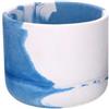 Vacchetti Vaso Cemento Bianco Azzurro d22,5xh20 cm di Vacchetti