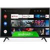 TCL Smart TV 32 Pollici Full HD Display LED DVB-T2 Classe F Android TV Wifi LAN - 32ES570F