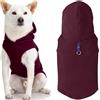GOOBY Every Day - Gilet in Pile per Cani di Piccola Taglia, Taglia L, Colore: Prugna