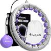 Solulife Nuovo Hula Hoop Hoop Fitness per Sport Casa - Cerchio Fitness Facile da Usare con Dimensione Regolabile per Adulto, Bambino e Principiante - Houla Hop Comodo e Silenzioso