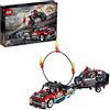 LEGO Technic Truck e Moto dello Stunt Show, Set di Costruzioni, Modello 2in1 con Motore Pull-Back e Rimorchio, 42106