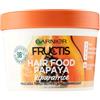 Garnier Hair Food Maschera Riparatrice 3 in 1 con Formula Vegana per Capelli Danneggiati, Papaya, 390 ml, Confezione da 1