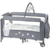 Jane Lettino Culla Neonato da Campeggio, Viaggio, Portatile con Materasso 0-3 Anni colore grigio Duo Level