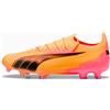 PUMA Scarpe da calcio ULTRA ULTIMATE FG/AG, Rosa/Nero/Arancione/Altro