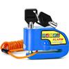 Gbivbe moto Antifurto Gbivbe Bloccadisco con Allarme 110DB, Lucchetto per Moto Bici Motorino Scooter Moped Vespa Accessori con 1.5m Reminder Cavetto