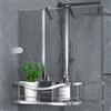 Bestdon Mensola per Doccia da Appendere, Mensola per Doccia Senza Foratura per Parete Doccia, Cestino Doccia, Bagno, Acciaio Inox Spazzolato