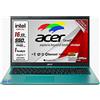 Acer Notebook ultraleggero Intel N 6000 4 Core, SSD M2 PCi 1 Tb, Ram 16 Gb DDR4, Display FHD da 15,6, Web cam, Usb, hdmi, bt, lan, wi-fi, Win 11 Pro, suite Office, Pronto all'uso Gar. Italiana