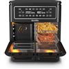 Breville Friggitrice ad Aria Calda Halo Flexi, Digitale, a Doppia Camera, 1800 W, 11 L, Nero