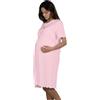 Intimitaly Premaman - Camicia da Notte Donna Premaman Cotone Camicia Notte Allattamento Estiva Manica Corta Parto Ospedale Pigiama Vestito Gravidanza (9121 Bianco, XXL)