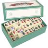 LUFEIS Mahjong Gioco Da Tavolo, Set Di Giochi Mahjong Cinese, Mini Mahjong Portatile Tradizionale Cinese, con 144 Pezzi Mahjong, per Gioco da Tavolo da Viaggio per Famiglie