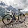 Vielrosse Mountain bike da 26 pollici nero+bianco, 21 marce pieghevole bicicletta con freni a disco e molla forcella adatta per oltre 63 pollici