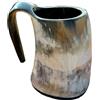 THE ANTIQUE HOUSE Tazza da 7,6 cm di altezza in corno vichingo, da 130 a 180 ml, per birra, idromele, vino, stile vintage, ottima idea regalo