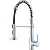 TVTIUO Miscelatore da Cucina con Doccetta Estraibile, Rubinetto per Lavello, Maniglia Singola Girevole a 360° in Acciaio Inox ad Alta Pressione (Galvanica)
