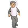 Rubie's Rubies Costume Elefante per bambino e bambina, Tuta con capuccio e coda, Ufficiale Rubies per Carnevale, Halloween, Natale, Feste