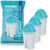 Wessper Cartucce Filtranti per Acqua Alcalina Compatibile con BRITA Classic, Dafi Classic, Dafi Atria, Aquaphor Standard - Confezione da 3