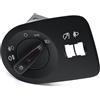 DKAEUK SEHS001 Interruttore a controllo multiplo elettrico per faro per veicoli a sinistra 6J1941531AL nero con luce rossa adatto per Seat Ibiza/ST 2010 2011 2012 2013 2014 2015