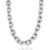 RUGGED STEEL - Collana ad ancora in acciaio inox massiccio per uomini e donne - Elegante collana XL larga 11 mm 45 50 55 60 70 75 cm - gioielli stabili 24/7 → colori resistenti e impermeabili - con