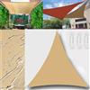 GLIN Tenda da Sole Tenda a Vela Impermeabile Rettangolo Quadrato Triangolare Tendalino 6x6x6m Tenda da Sole Telo Parasole Ombreggiante per Esterno Terrazzo Balcone Giardino Giallo Sabbia