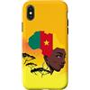 Cameroonian Home Cameroon Gifts Cameroon Custodia per iPhone X/XS Cameroonian Queen Black History Month Cameroon Flag Africa