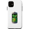 3d battery Natural energy Custodia per iPhone 11 Batteria 3d design completo logo 3d batteria piena