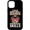 Never Underestimate Grandpa Woodworking Custodia per iPhone 12/12 Pro Mai sottovalutare un nonno con le abilità di lavorazione del legno