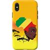 Congolese Home Republic Congo Gifts Cong Custodia per iPhone X/XS Congolese Queen Black History Month Congo Flag Africa