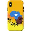 Somalian Home Somalia Gifts for proud So Custodia per iPhone X/XS Somalian Queen Black History Month Somalia Flag Africa