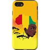 Guinean Home Guinea Gifts for proud Guin Custodia per iPhone SE (2020) / 7 / 8 Guinean Queen Black History Month Guinea Flag Africa