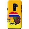 Gambian Home Gambia Gifts for proud Gamb Custodia per Galaxy S9+ Gambian Queen Black History Month Gambia Flag Africa