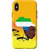 Sierra Leonian Home Sierra Leone Gifts L Custodia per iPhone X/XS Sierra Leoner Queen Black History Month Sierra Leone Africa