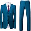 Kobilee Abito Uomo Elegante Completo Curvy 4XL Business Abiti da Cerimonia Completo Elegante Smoking Moderni Taglie Forti Vestito Slim Fit Comode Abito da Sposo 3 Pezzi Cotone Matrimonio Abito Cerimonia