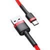 Baseus Cavo USB-C Cafule 2 A, 3 m, rosso