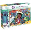 Lisciani Giochi- Disney Puzzle DF maxifloor 150 Lilo And Stitch, 105830, Multicolore