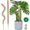 SPROUTMAVEN Totem di Cocco Pieghevole, SproutMaven 2 x 60cm Bastone di Muschio Supporto per Piante Rampicanti Paletti di Piante Sottili Fatti a Mano per Piante da Interno