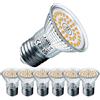 EACLL Lampadine LED E27 6.5W Equivalente a Alogena 100W, Pacco da 6, 770lm 3000K Luce Bianco Caldo, Faretti AC 230V senza Sfarfallio, Angolo a Fascio 120° Spot, Non dimmerabile Lampade Riflettore