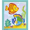RIOLIS Kit 0062 PT Pesci marini Realizzato a Mano, Cotone, Multicolore, 15 X 18 X 0, 1 cm