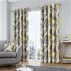 Fusion Tropical, federa per cuscino, giallo ocra, 43 x 43 cm, Ochre Yellow, 90 Width x 90 Drop (229 x 229cm)