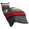 Bierbaum - Set di Lenzuola in Raso di Cotone MAKO, Multicolore, 155 x 220 cm