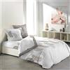 Douceur d'Intérieur Goyave 1642226 - Set copripiumino con lenzuolo a 4 fili, in cotone, 300 x 240 cm, multicolore