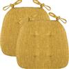 uyeoco Set 4/2/1 Cuscini Sedia da Cucina/Cuscini di Seduta,43 * 41 * 35cm Confortevole Cuscini Coprisedia da Cucina,con Lacci Imbottito,Lavabili(15#,2pcs)