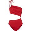 Women'secret Trikini Asimmetrico Rosso Costume a Slip, M Donna