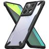 Ringke Fusion-X Compatibile con Cover Xiaomi Redmi Note 13 Pro 5G / Poco X6 5G, Custodia Rigida Trasparente Antigraffio con Paraurti Robusto Antiurto - Black