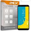 REY Pack 2X Pellicola salvaschermo per Samsung Galaxy J6 2018, Vetro temperato, di qualità Premium