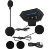 Yosoo Health Gear Cuffie per casco, Cuffie per casco da moto Cuffie Bluetooth con batterie per altoparlanti Vivavoce, Controllo delle chiamate musicali
